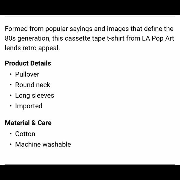 NEW Graphic 80’s LA Pop Art/ word art T-shirt - Picture 5 of 5